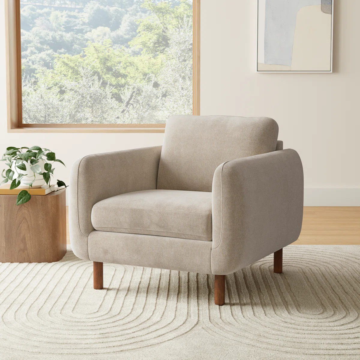 Fauteuil Leno – Fauteuil Rembourré Style Contemporain