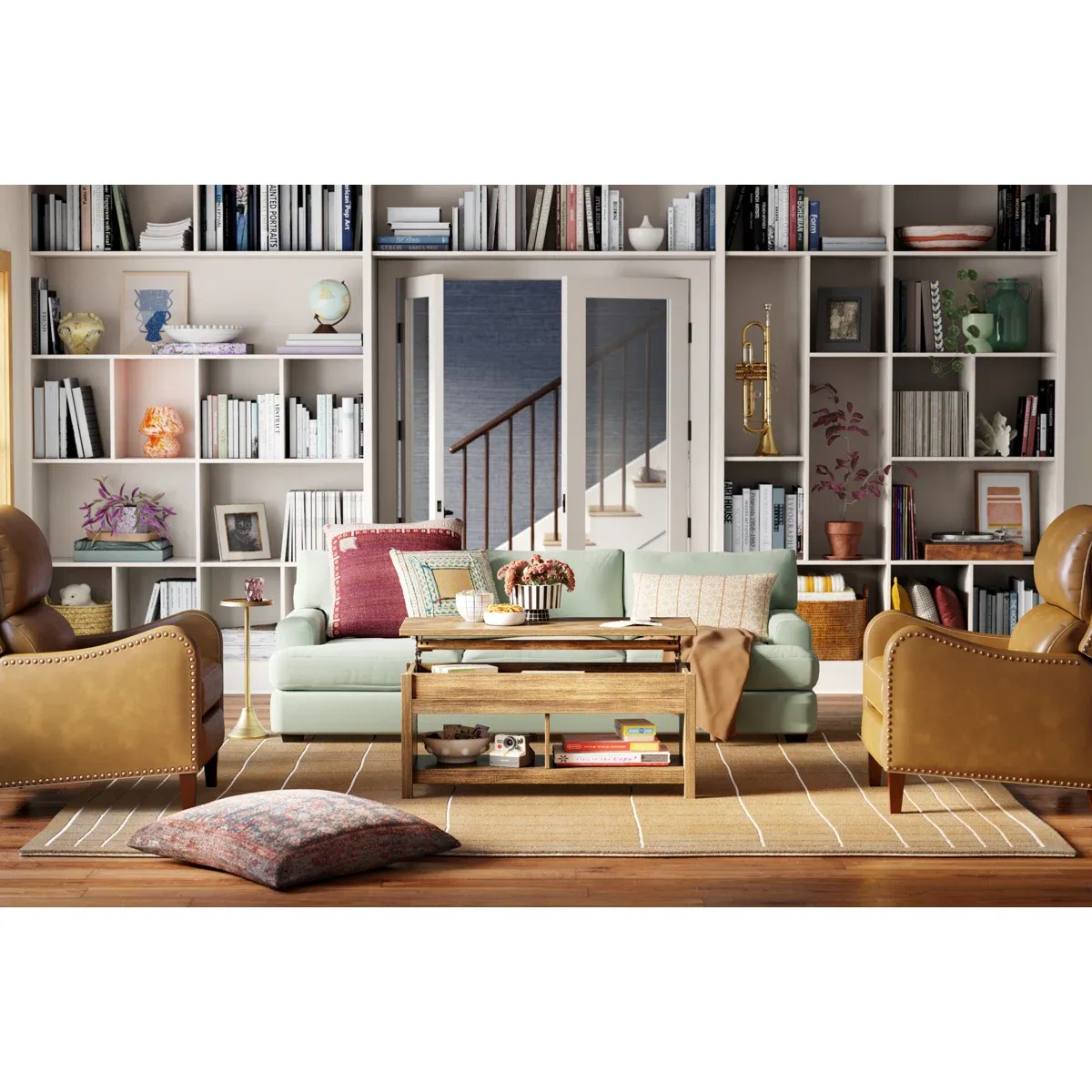 Table basse relevable McCaslin en bois