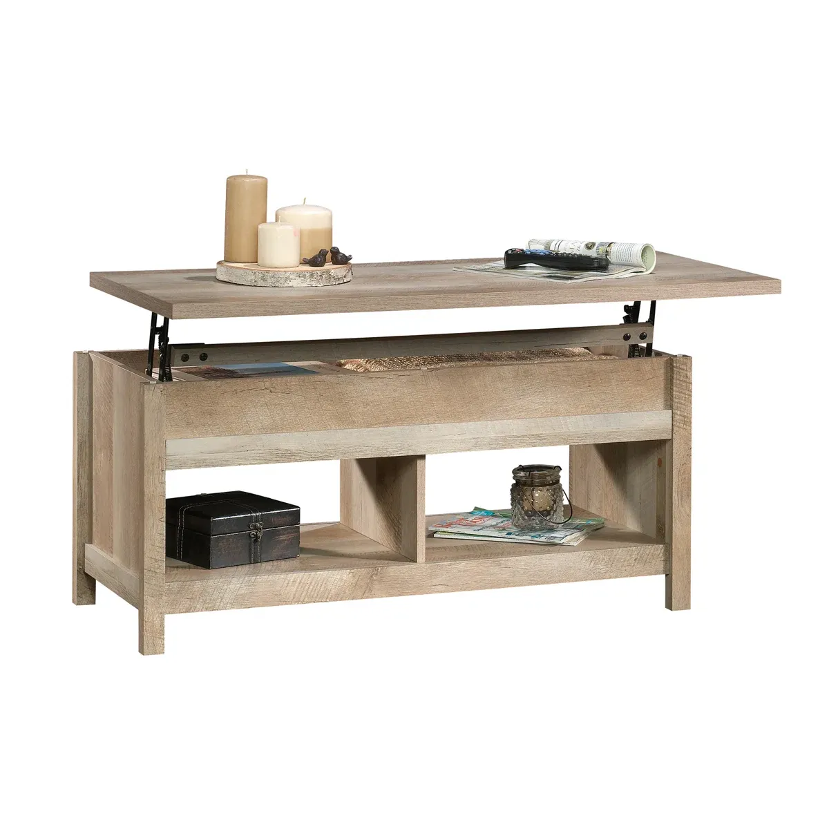 Table basse relevable McCaslin en bois