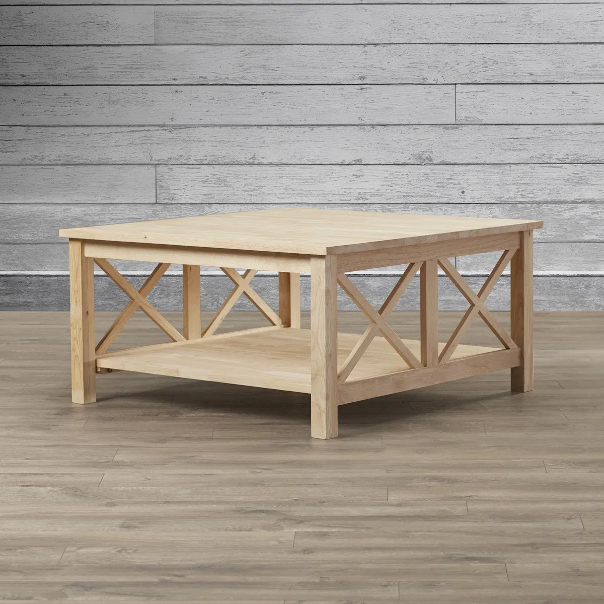 Table basse Rossitano – Bois massif au design artisanal et naturel