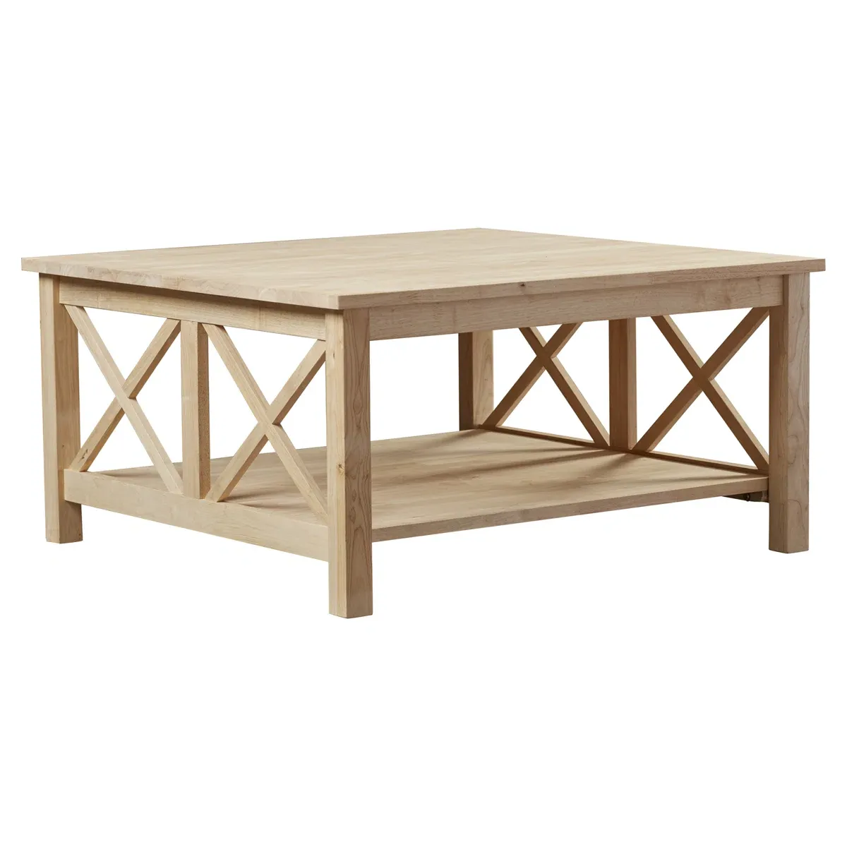 Table basse Rossitano – Bois massif au design artisanal et naturel