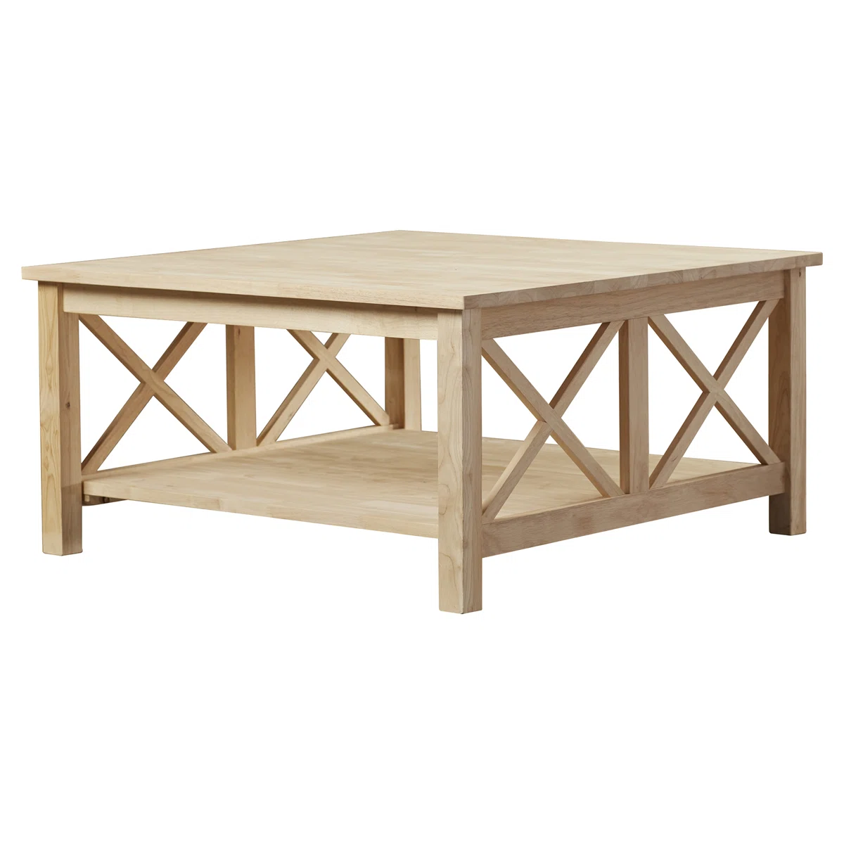 Table basse Rossitano – Bois massif au design artisanal et naturel