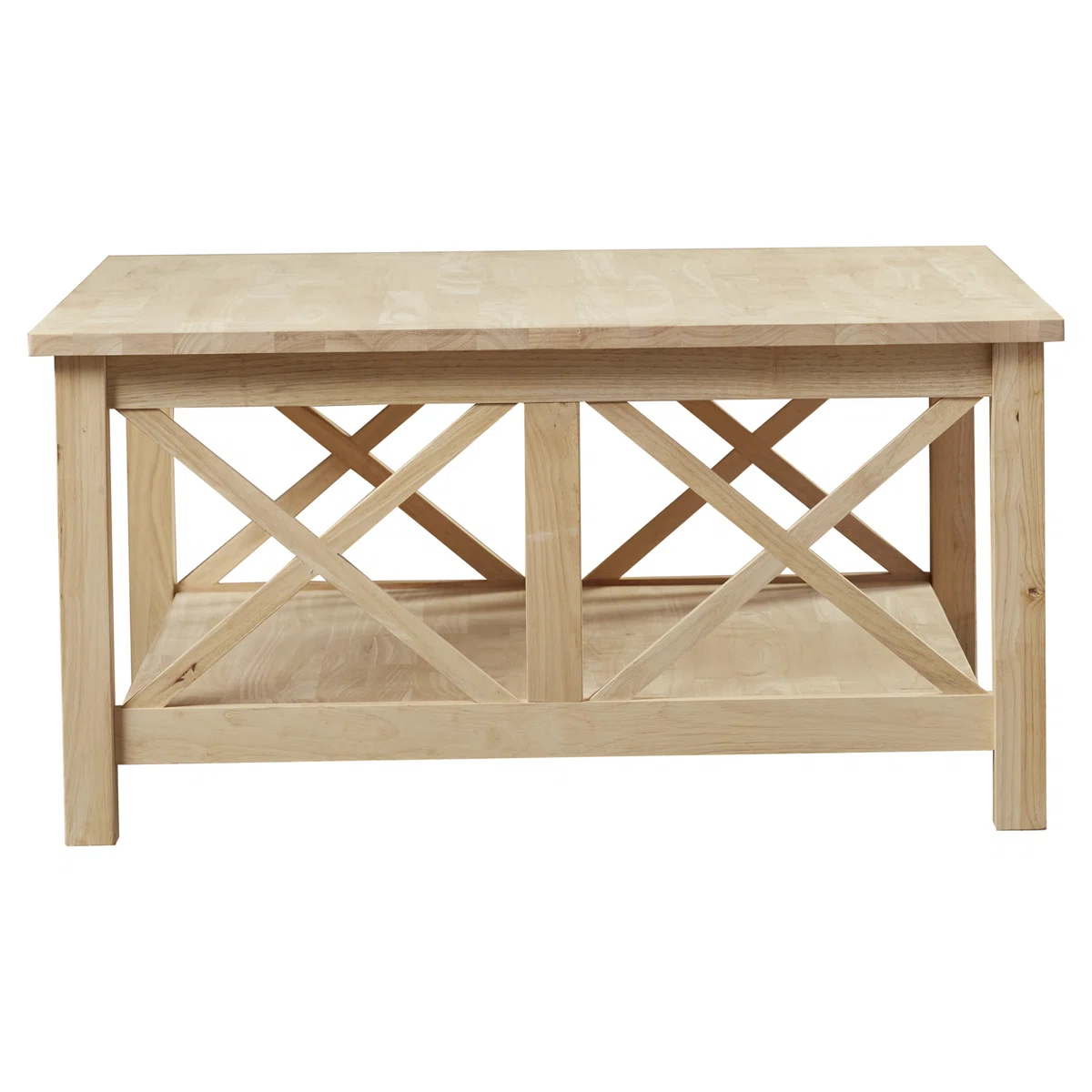 Table basse Rossitano – Bois massif au design artisanal et naturel
