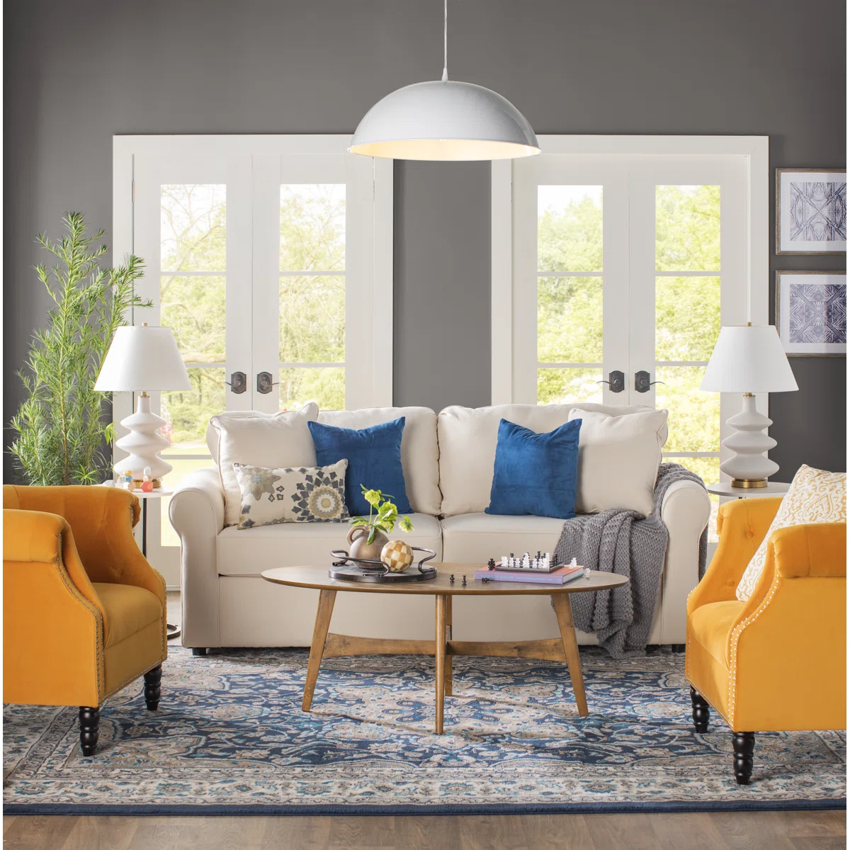 Table basse Gambino – Design moderne en bois et métal