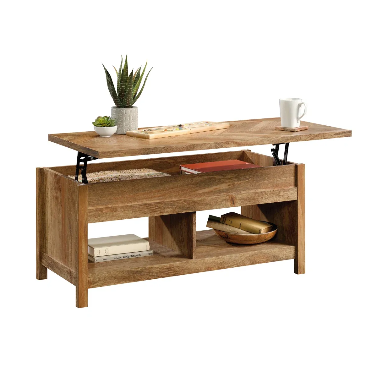 Table basse relevable McCaslin en bois