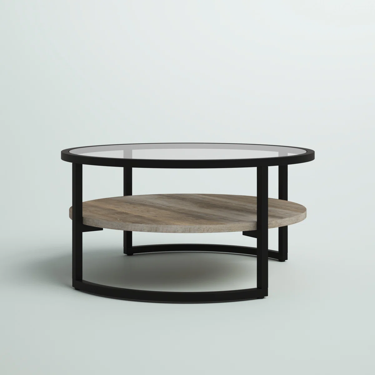 Table basse Winston – Élégance contemporaine en bois et métal