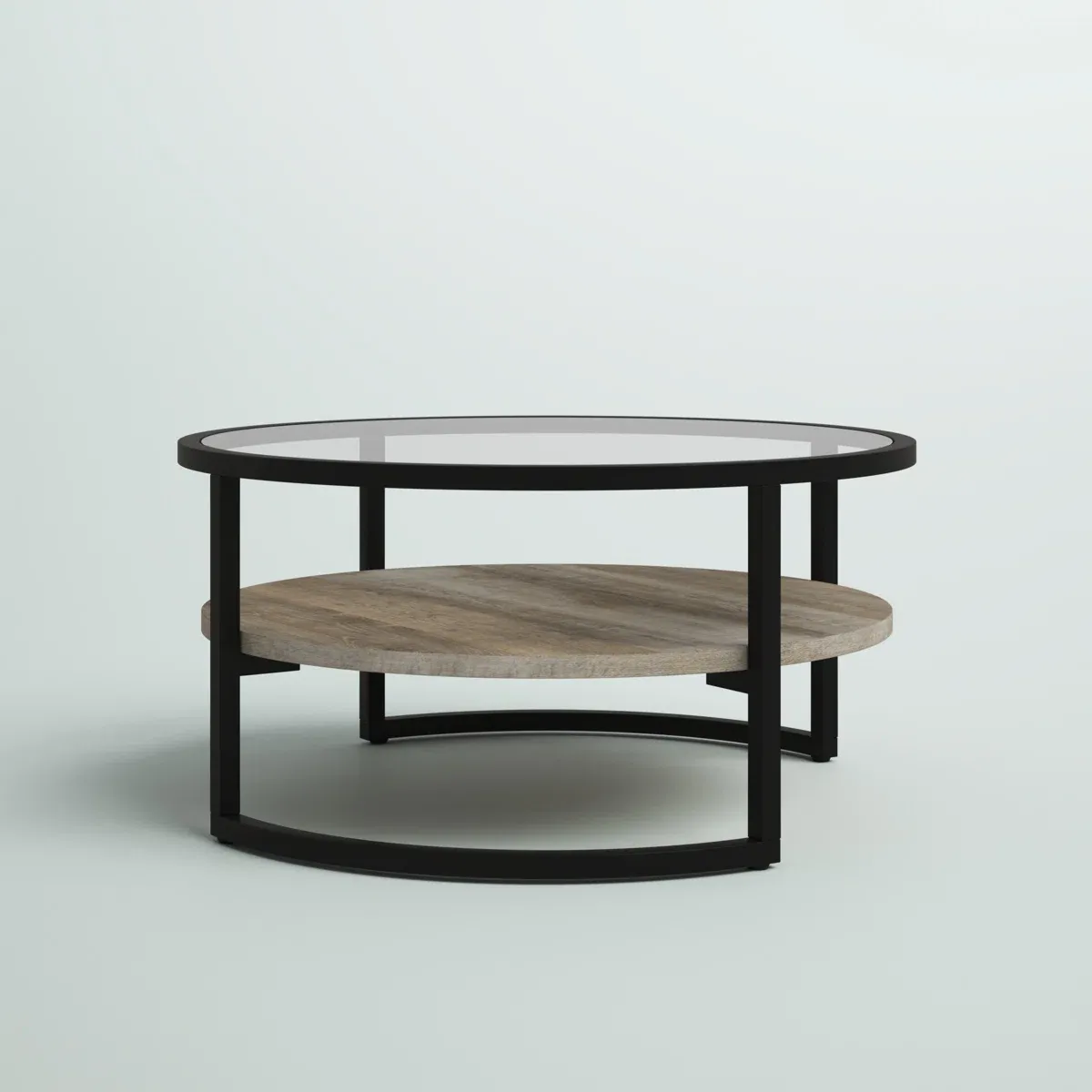 Table basse Winston – Élégance contemporaine en bois et métal