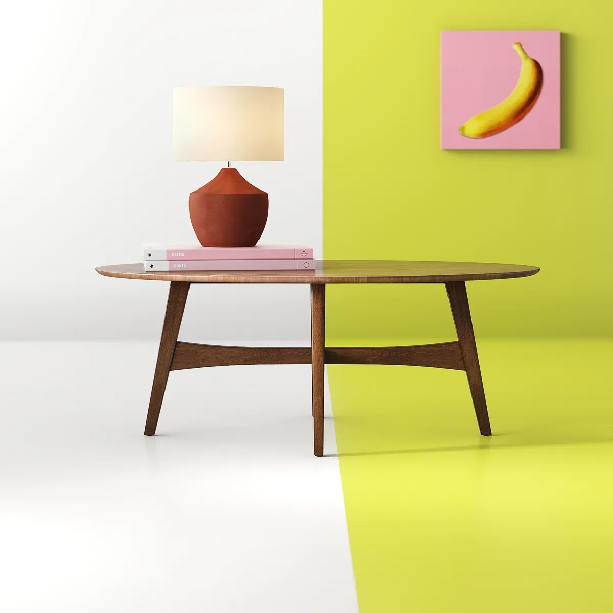 Table basse Gambino – Design moderne en bois et métal