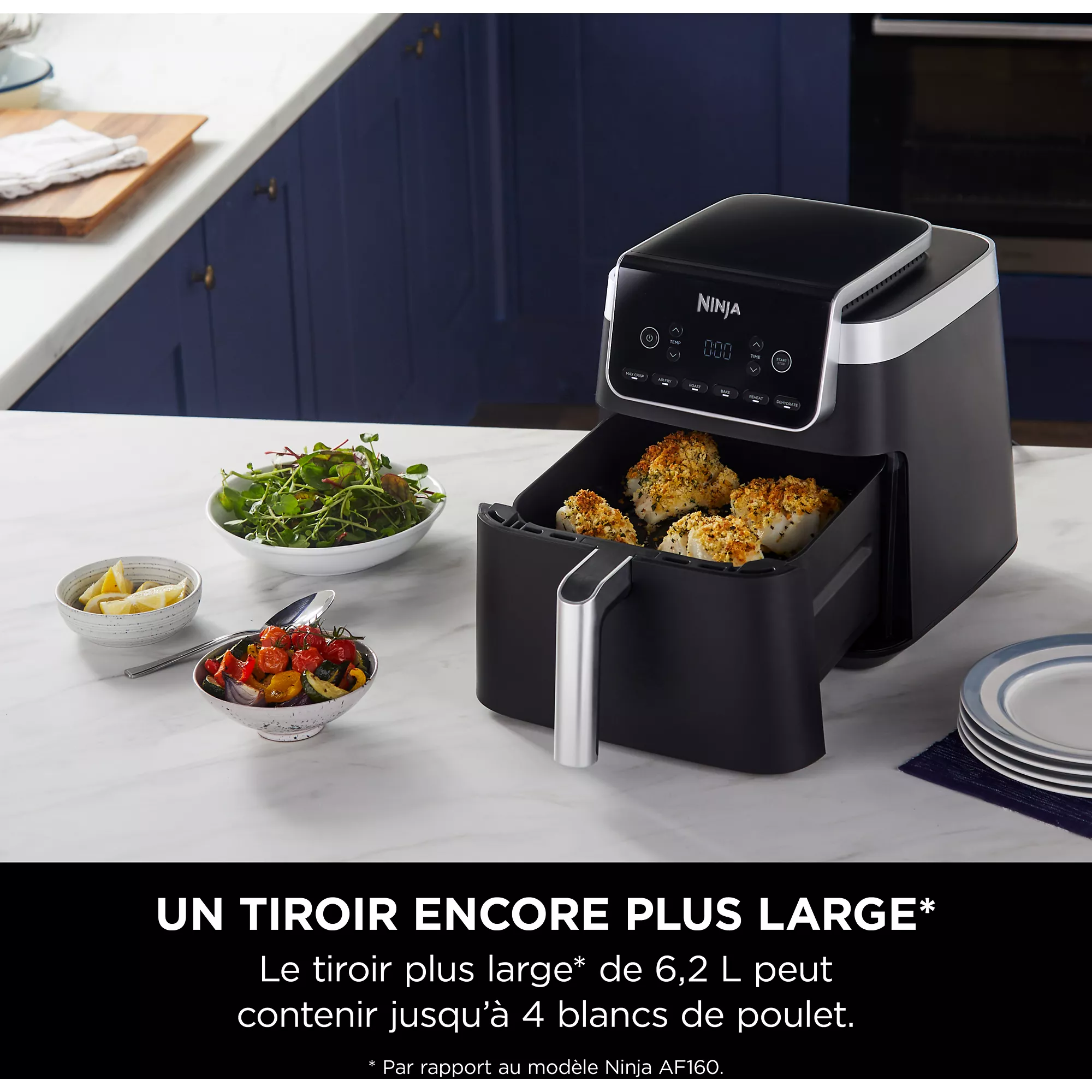 NINJA Friteuse sans huile NINJA Max pro 6,2L AF180EU