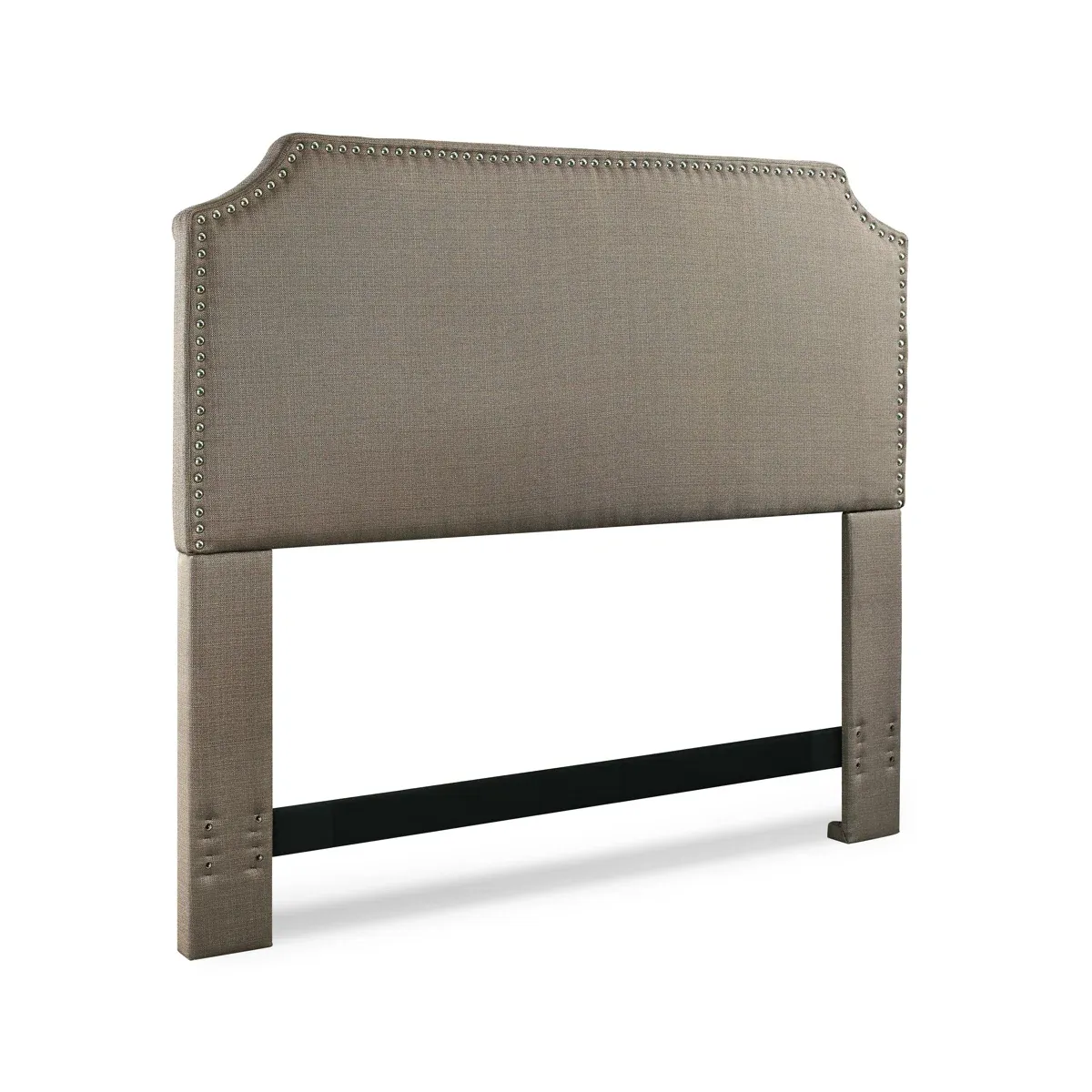 Tête de lit Hillary – Design élégant avec bords courbés et clous décoratifs