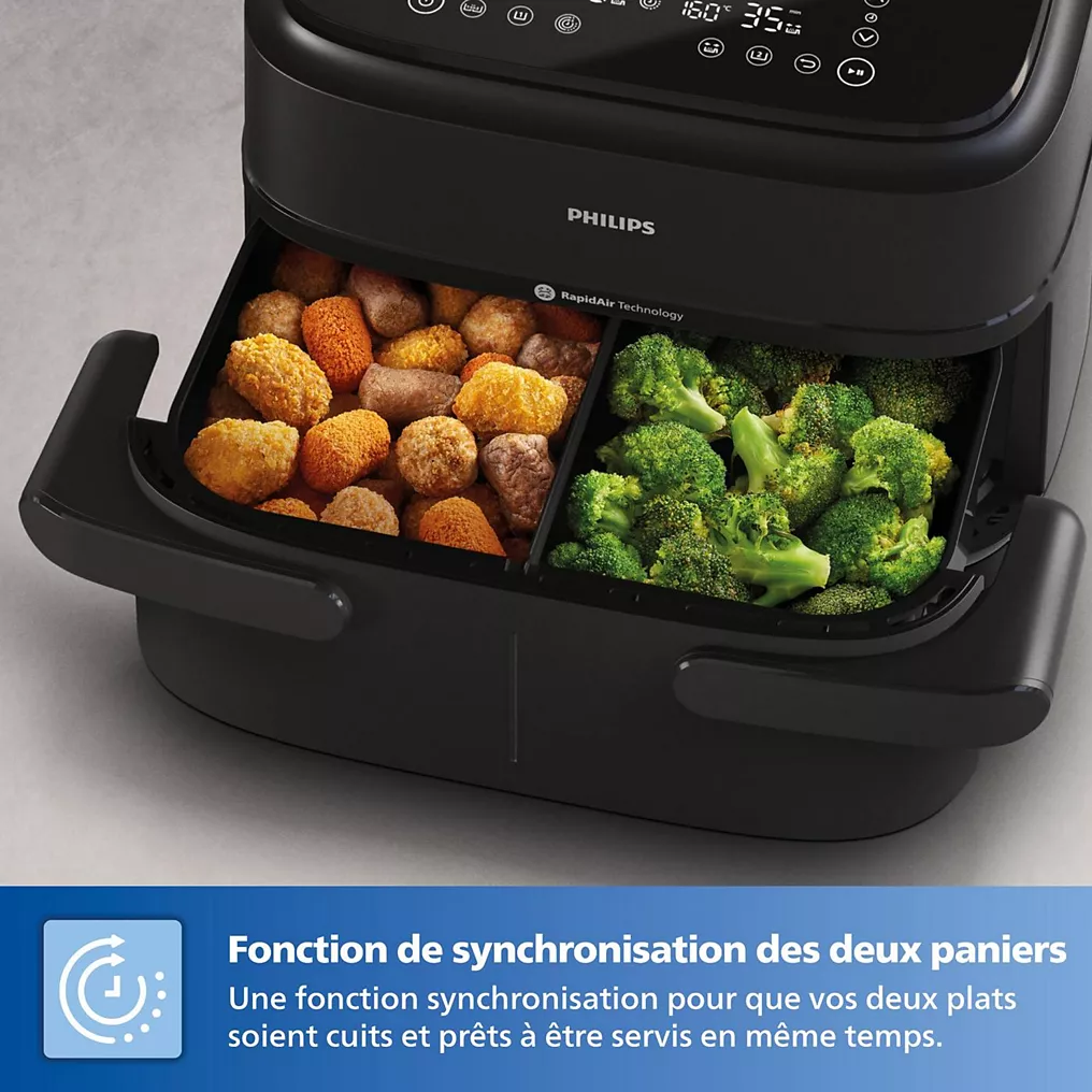 Airfryer PHILIPS double panier Série 1000 NA150/00