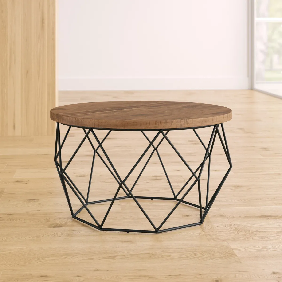 Table basse Lupi – Plateau en bois massif, design unique et intemporel