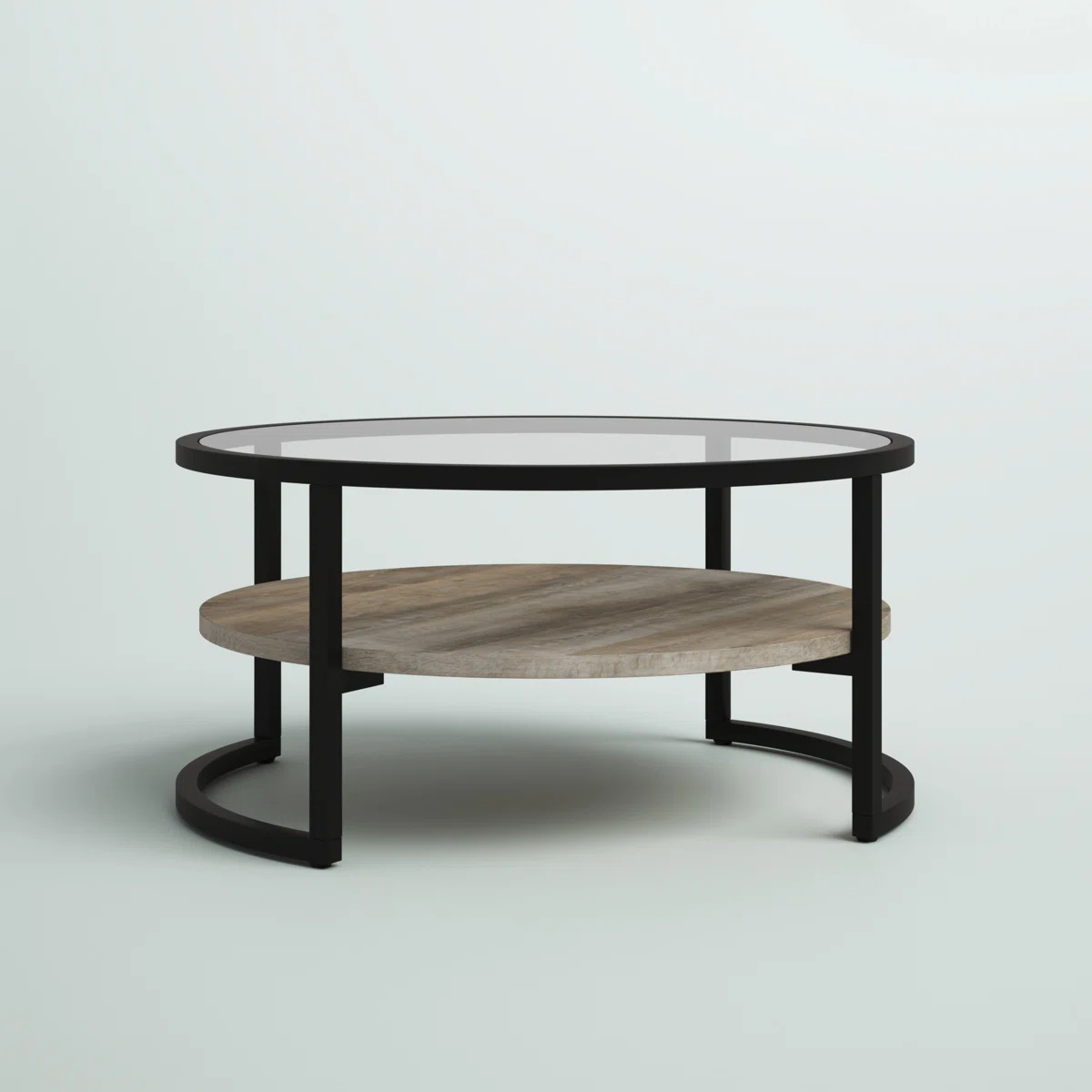 Table basse Winston – Élégance contemporaine en bois et métal