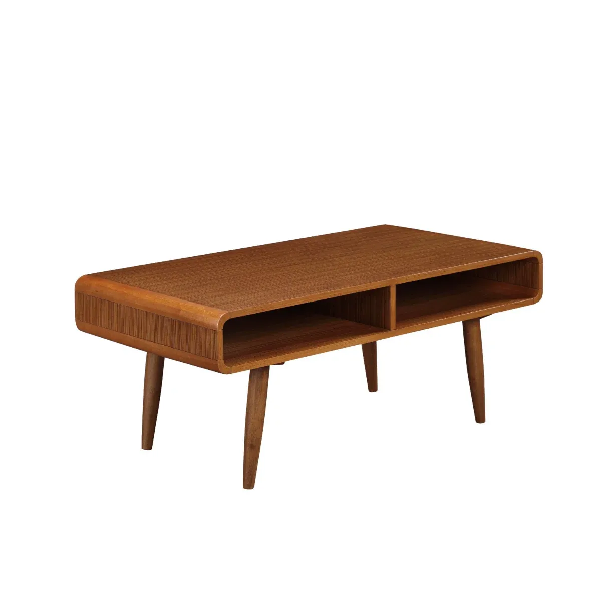 Table basse Mccurley – Design moderne en bois massif avec rangement inférieur