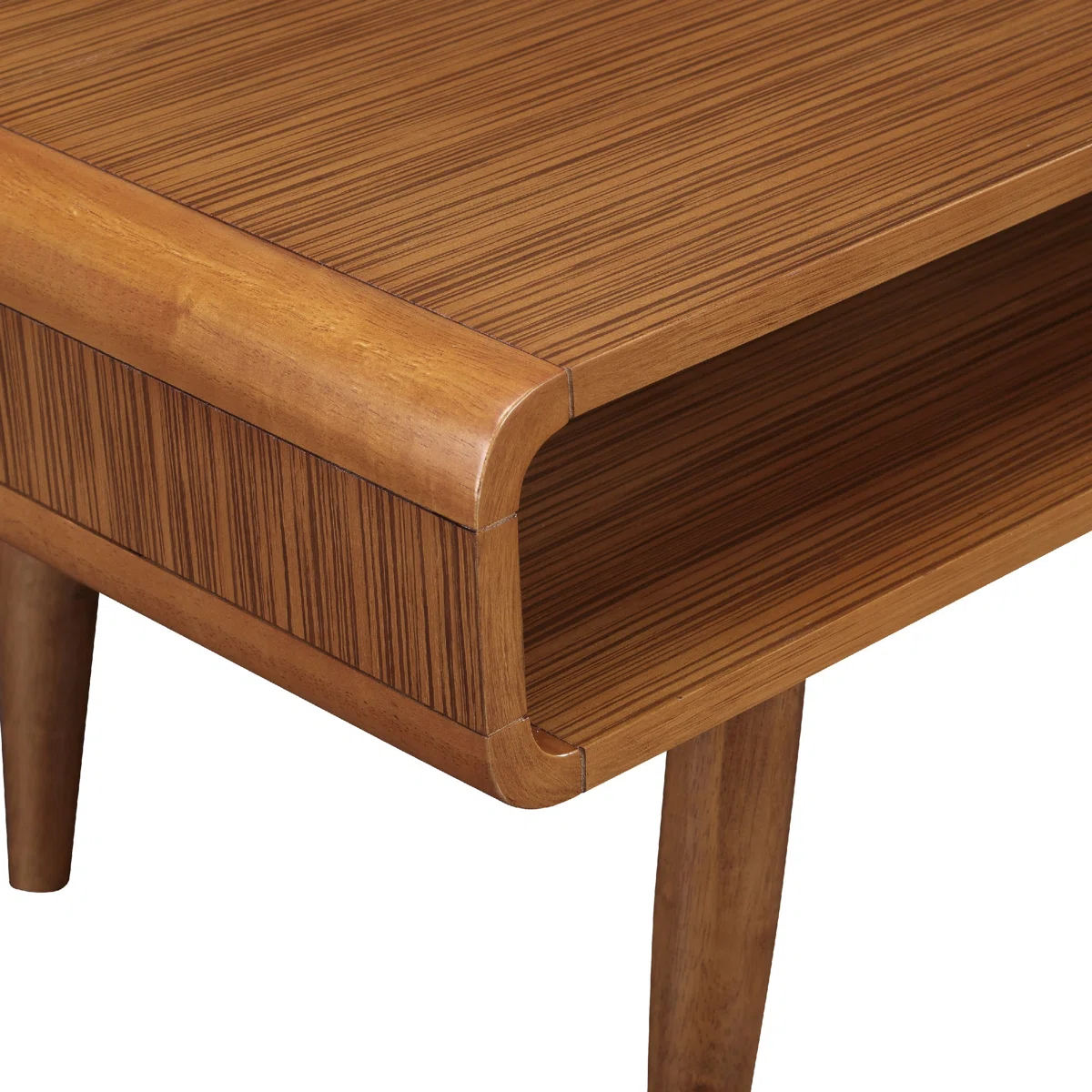 Table basse Mccurley – Design moderne en bois massif avec rangement inférieur