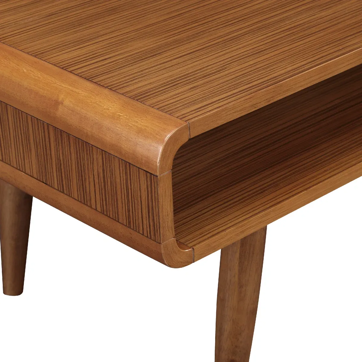 Table basse Mccurley – Design moderne en bois massif avec rangement inférieur