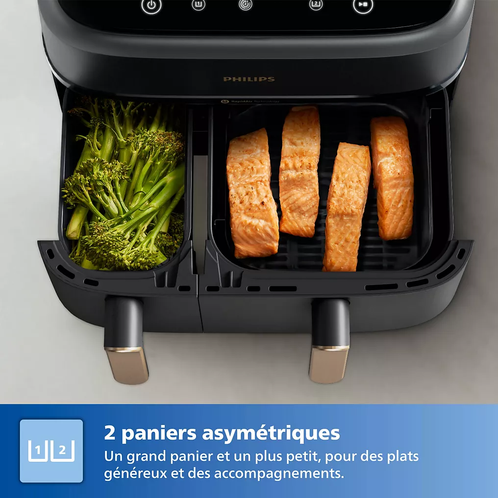 PHILIPS Airfryer PHILIPS Series 3000 Double bac 9,0L NA352/00