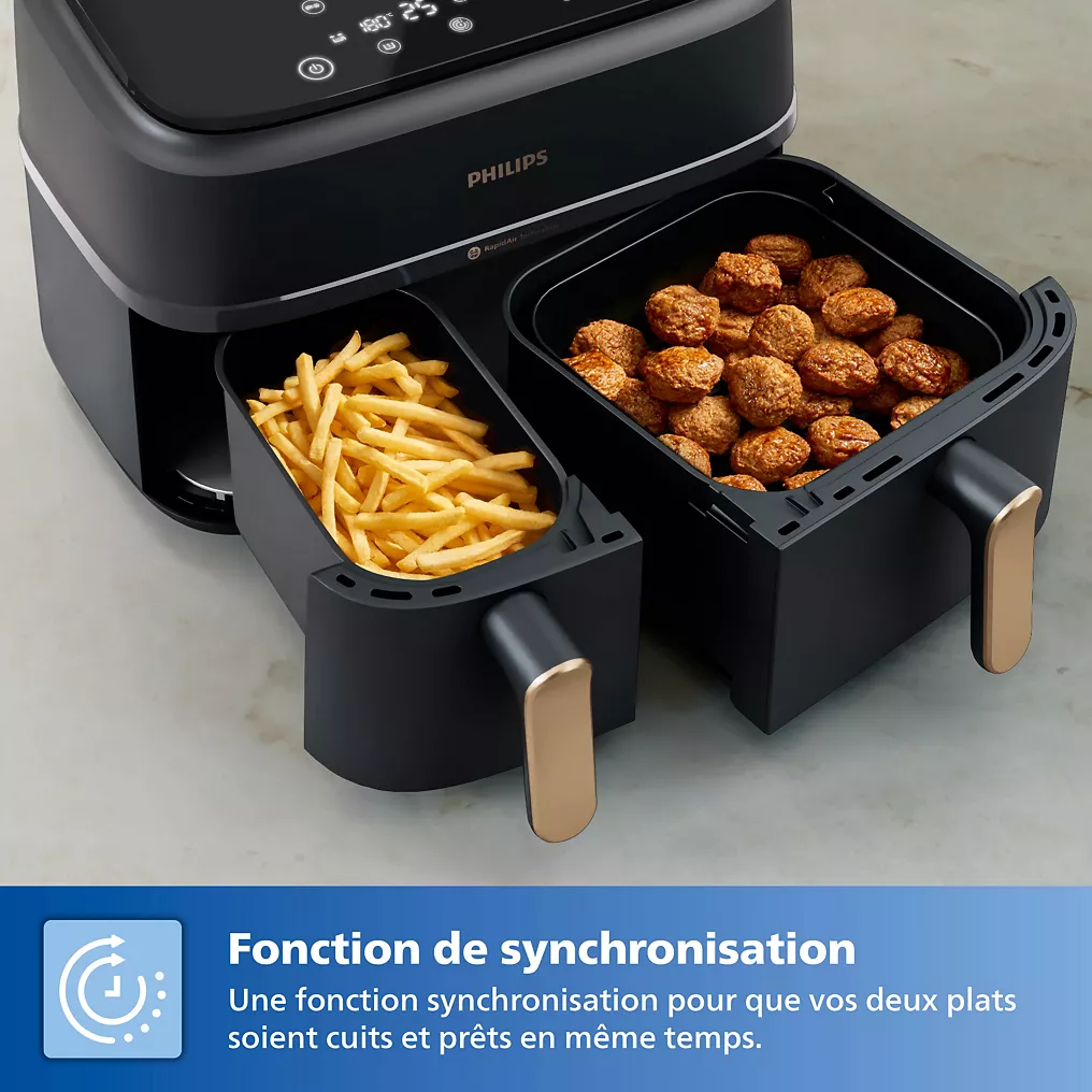 PHILIPS Airfryer PHILIPS Series 3000 Double bac 9,0L NA352/00