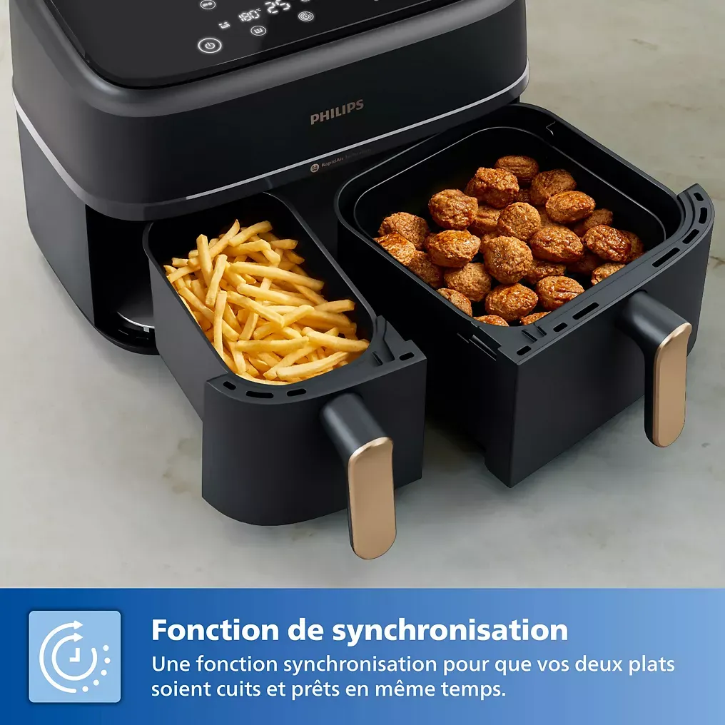 PHILIPS Airfryer PHILIPS Series 3000 Double bac 9,0L NA352/00