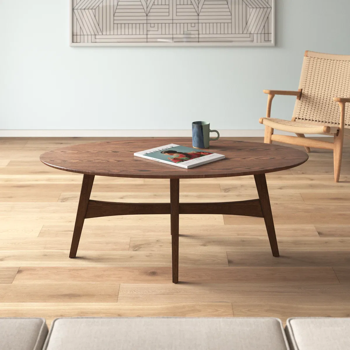 Table basse Gambino – Design moderne en bois et métal