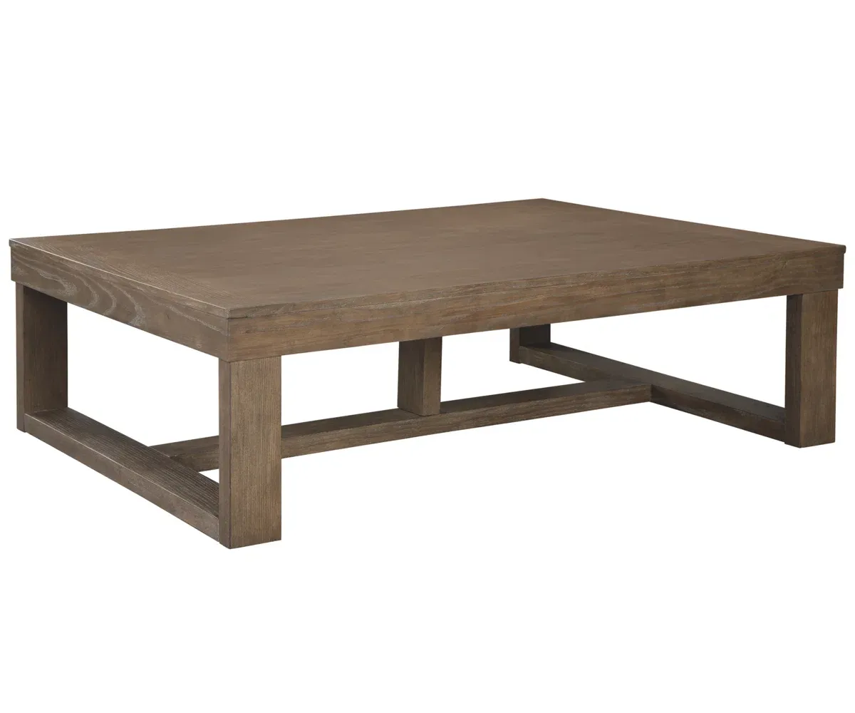  Table basse Esmont – Design moderne en bois et métal