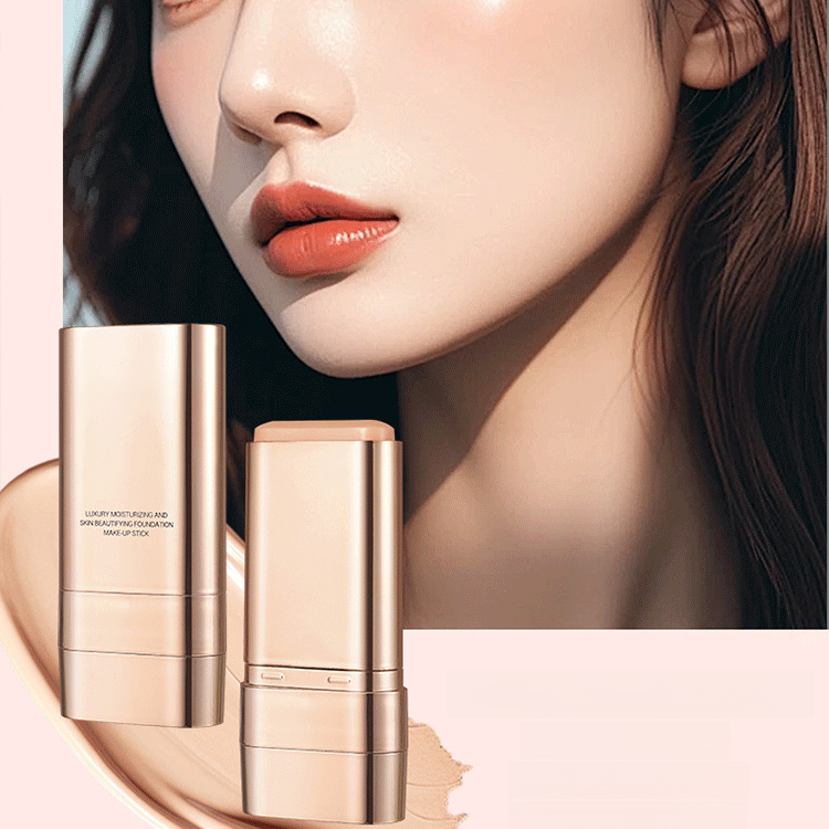 🌟 Korean Glass Skin Foundation Stick – Hydrating Serum-Infused, 24H Long-Lasting & Easy to Carry – Full Coverage with Built-in Brush, 50% OFF!