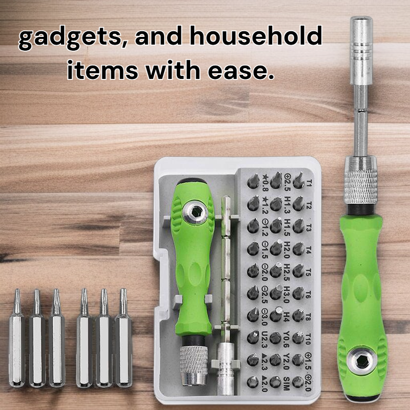 32-in-1 screwdriver bit combination set