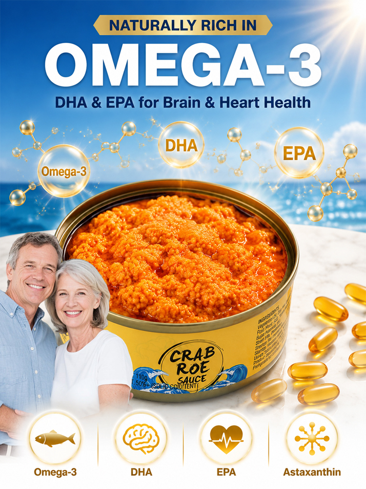 🦀 Doctor-Recommended Chesapeake Bay Blue Crab Roe: Rich in Omega-3 & 6-8 Wild Crabs Per Jar – 50% Off
