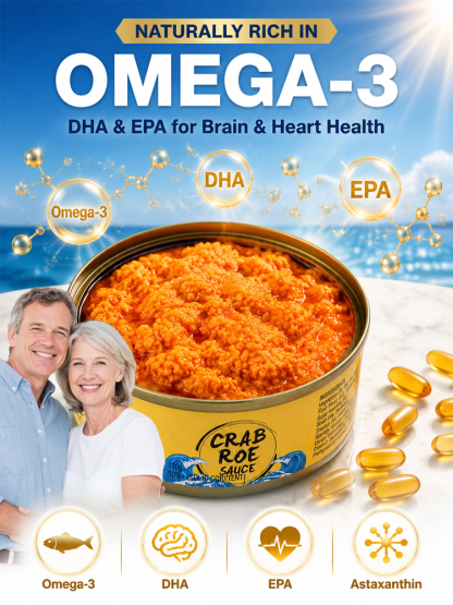 🦀 Doctor-Recommended Chesapeake Bay Blue Crab Roe: Rich in Omega-3 & 6-8 Wild Crabs Per Jar – 50% Off