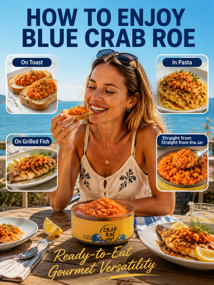 🦀 Doctor-Recommended Chesapeake Bay Blue Crab Roe: Rich in Omega-3 & 6-8 Wild Crabs Per Jar – 50% Off