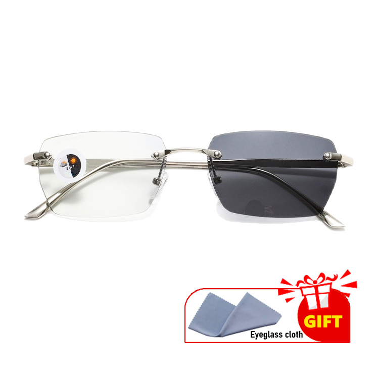 Smart photochromic zoom anti-fog reading glasses