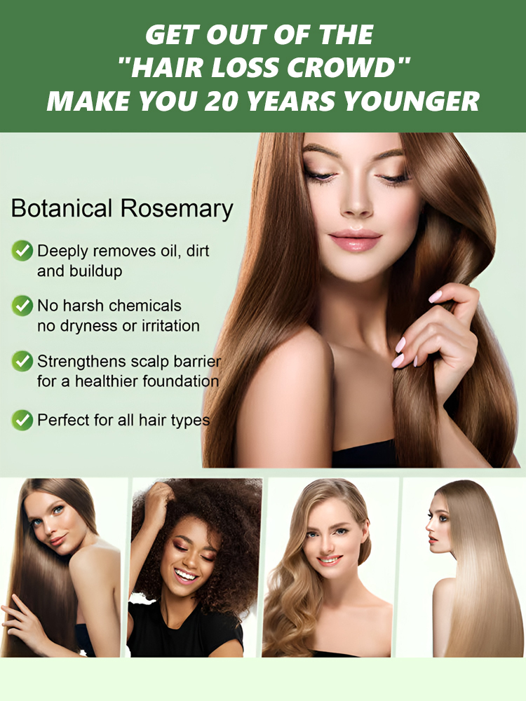 【Hair Growth + Hair Care】Natural Regeneration Dense Rosemary Shampoo