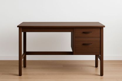 Bureau en Bois Massif avec Tiroirs 120x60x75 cm Marron-jardinvitaluz