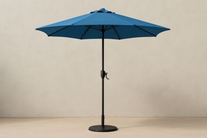 Parasol de jardin en polyester et aluminium bleu 300 cm-jardinvitaluz