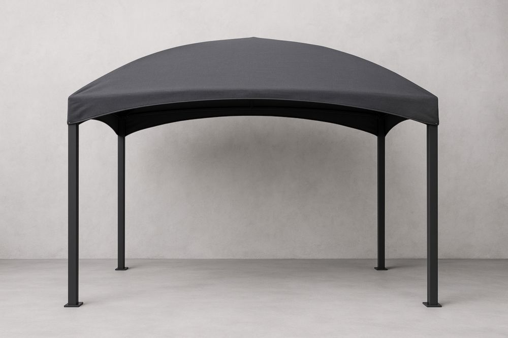 Pavillon de Jardin en Aluminium avec Toile Gris Foncé 300x400cm-jardinvitaluz