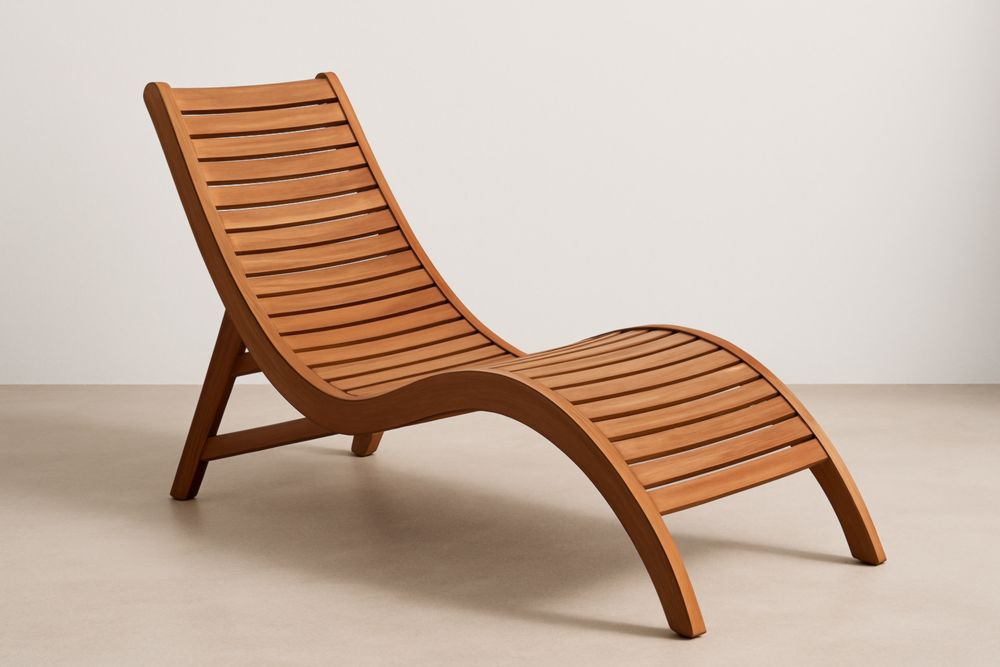 Chaise Longue Extérieur Bois Acacia 200 cm-jardinvitaluz