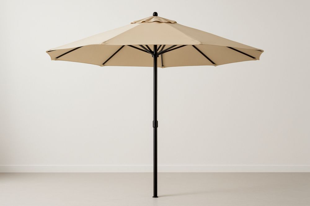 Parasol de jardin beige 300cm aluminium/polyester-jardinvitaluz