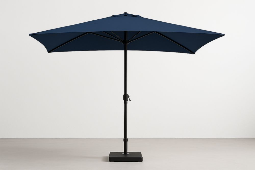 Parasol de jardin bleu marine en polyester 300cm-jardinvitaluz