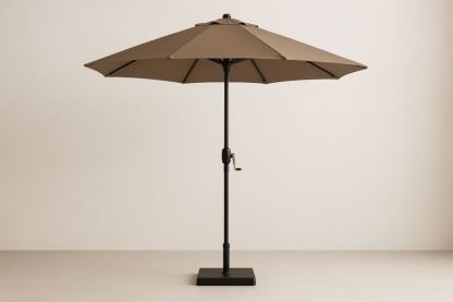 Parasol de Jardin Marron Polyester et Aluminium-jardinvitaluz