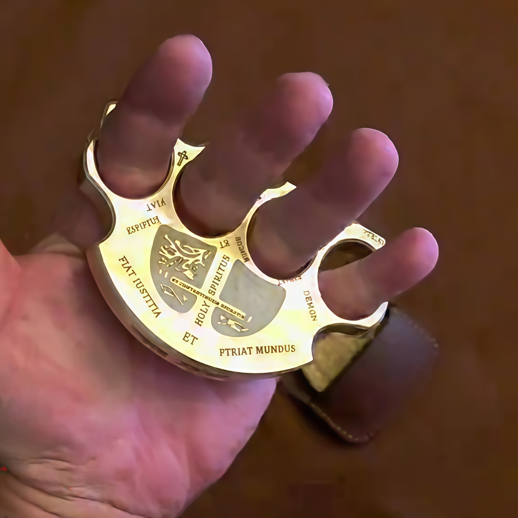 Golden Holy Cross Creative Finger Protector