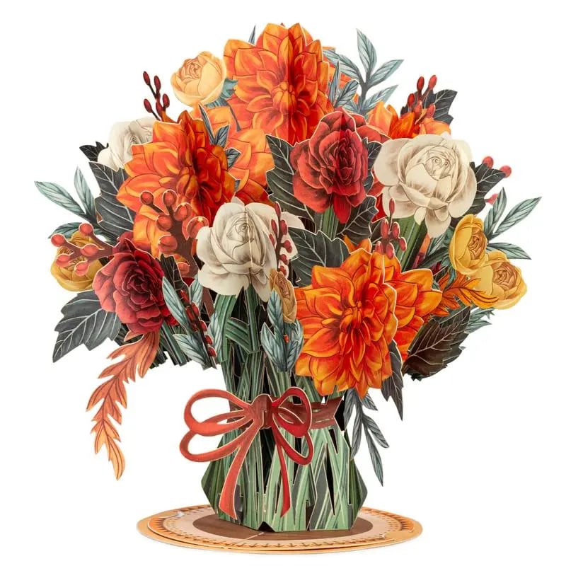 2-in-1 Gift & Décor for Every Moment🌸3D Flower Bouquet Pop Up Card