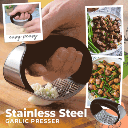 Special Offer Now) Stainless Steel Garlic Presser