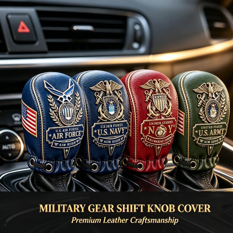 Universal Leather Car Shift Knob Cover