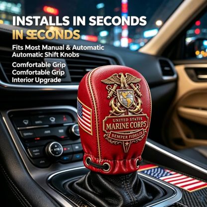 Universal Leather Car Shift Knob Cover