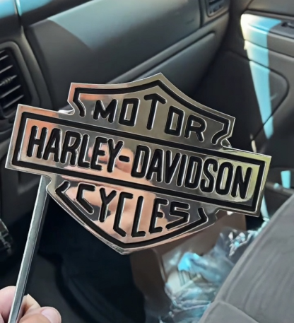 Harley icon custom metal pedals