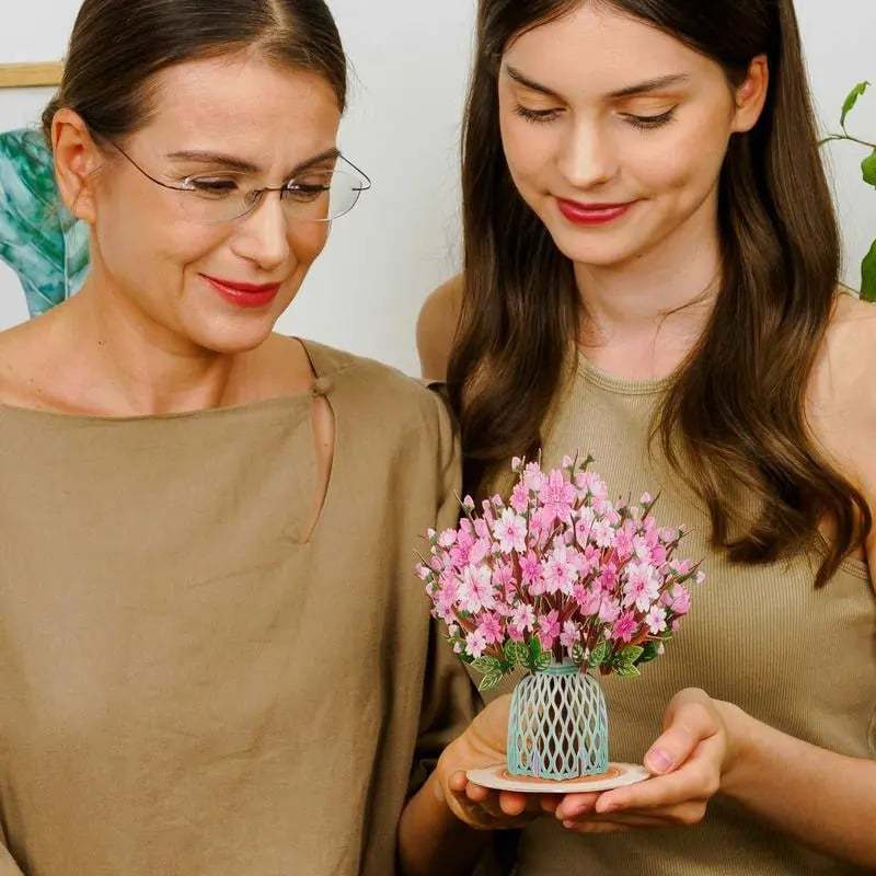 2-in-1 Gift & Décor for Every Moment🌸3D Flower Bouquet Pop Up Card