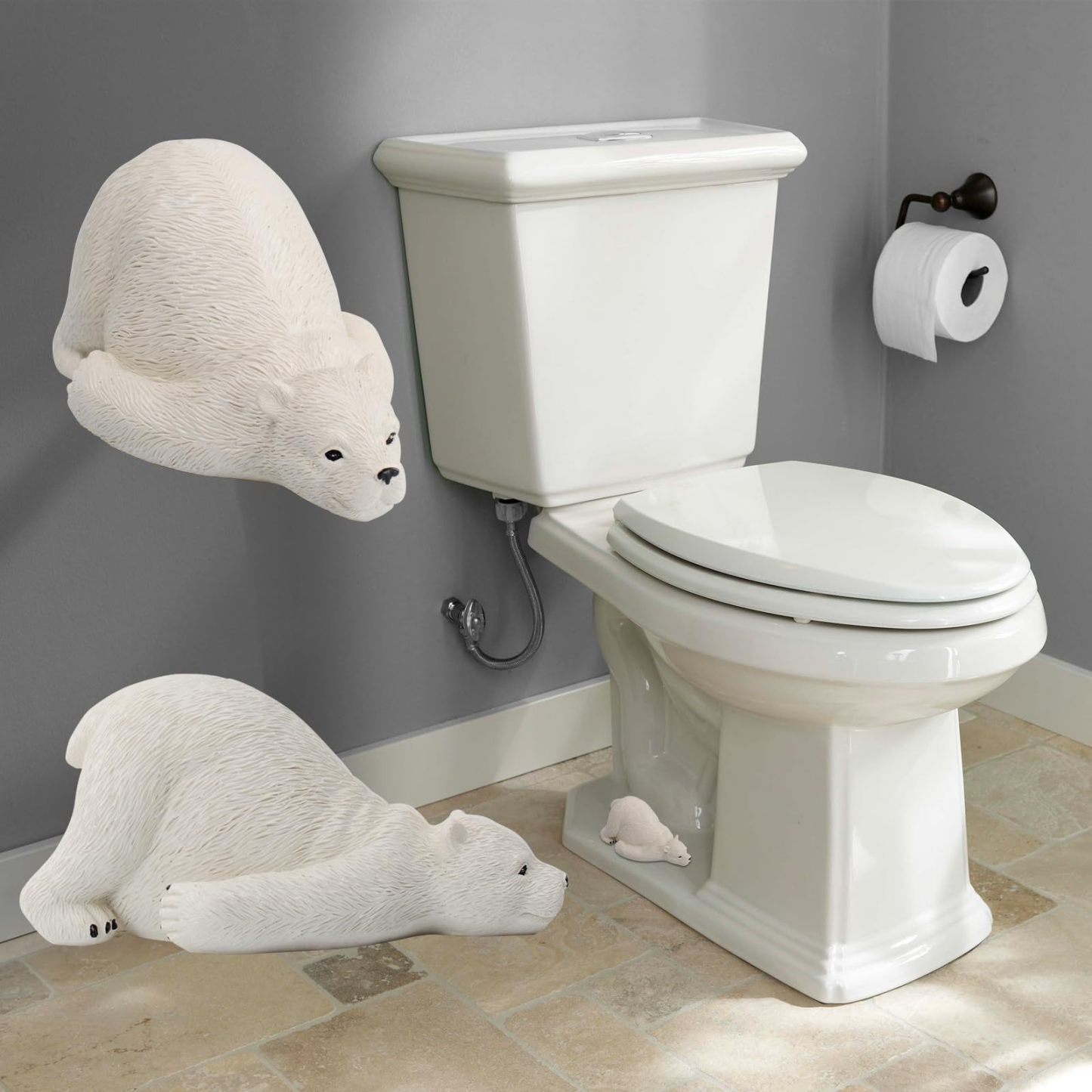 Decorative toilet bolt caps