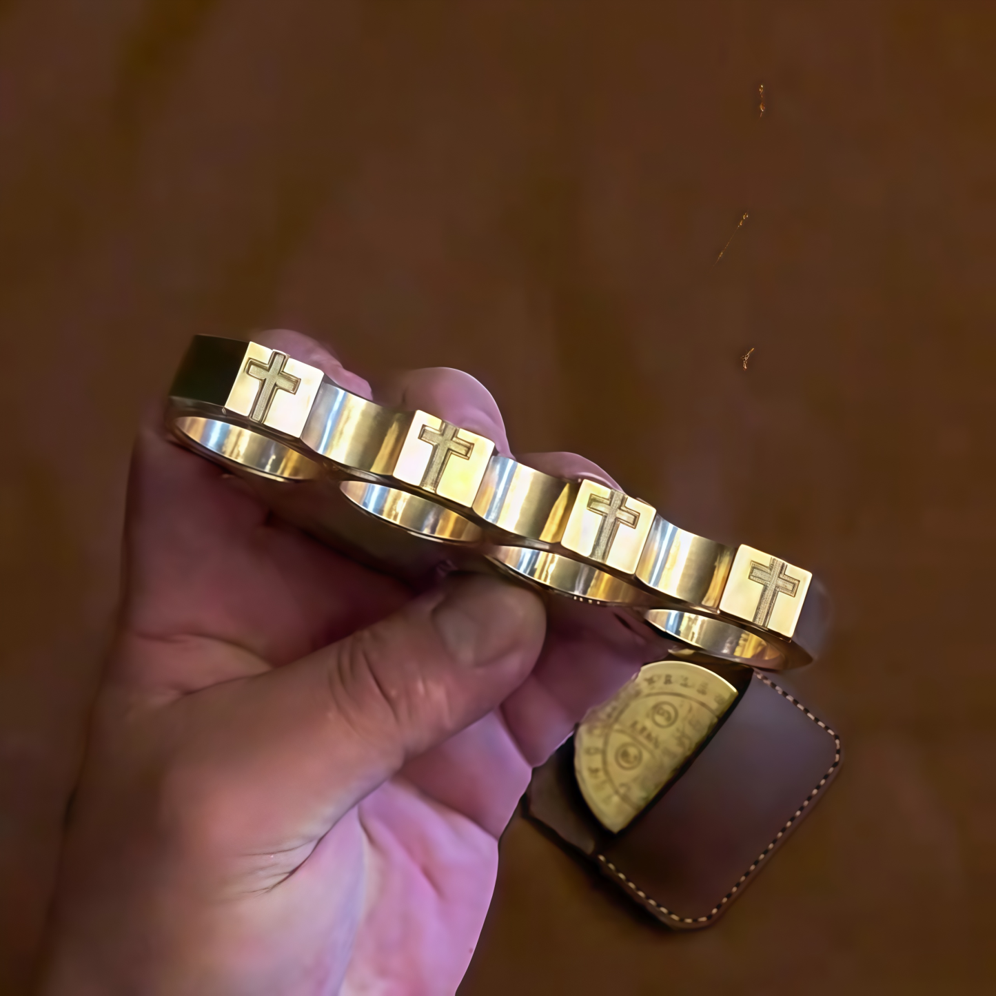 Golden Holy Cross Creative Finger Protector