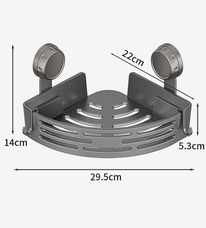 🔥Clearance Sale🎄3-Pack Gun Gray Plastic Triangle Suction Cup