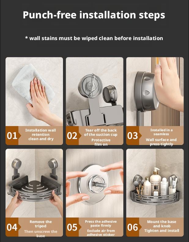 🔥Clearance Sale🎄3-Pack Gun Gray Plastic Triangle Suction Cup